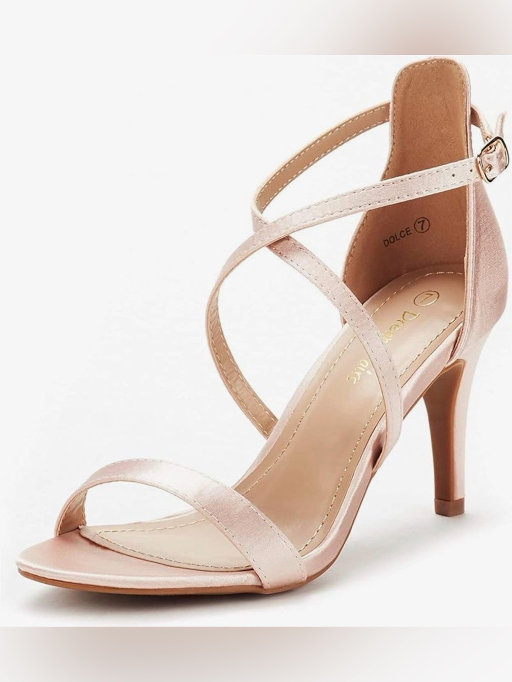 DREAM PAIRS Women’s Strappy Stiletto High Heels Open Toe Rhinestone NWT 11